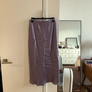 Vince Satin Midi Slip Skirt Sz S